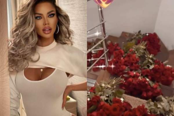 Bianca Drăgușanu, așteptată cu mii de trandafiri acasă. Cine i-a făcut surpriza de proporții, la scurt timp după ce a declarat că se desparte de Gabi Bădălău / FOTO
