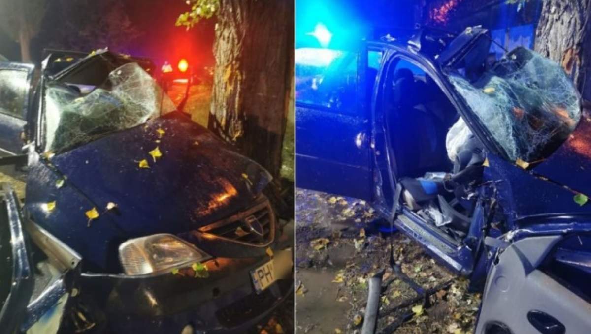 Accident de proporții în Blejoi, lângă Ploieşti. Un tânăr a murit, iar un altul se zbate acum între viață și moarte / FOTO