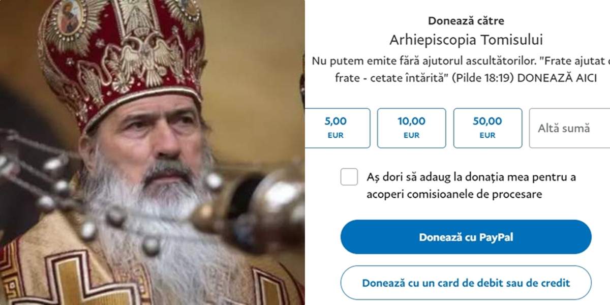 Situație incredibilă la Arhiepiscopia Tomisului! Enoriașii pot da pomelnice online prin PayPal: ”Puteți include câteva nume pentru a fi pomenite în secțiunea Add Note”