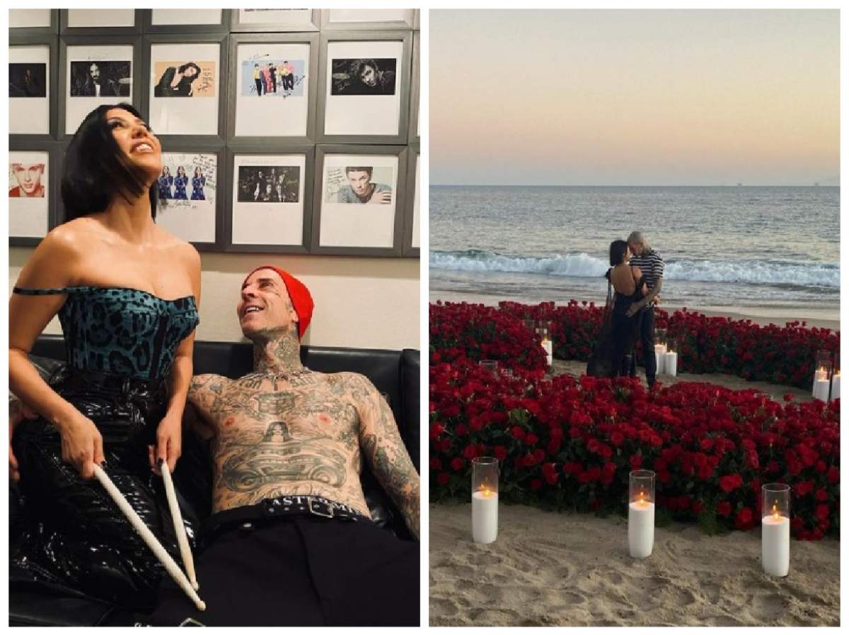 Kourtney Kardashian și Travis Barker împreună și când artistul a cerut-o de nevastă