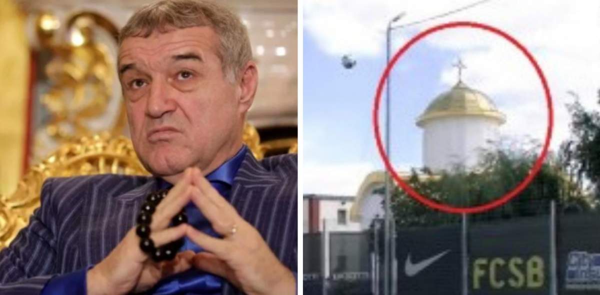 Gigi Becali a ridicat o biserică în curtea bazei sportive din Berceni. Cât costă acoperișul lăcașului de cult: "Este din aur"