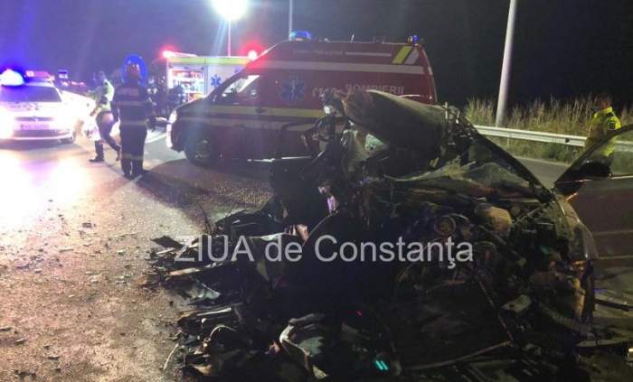 Imagini de la locul accidentului din Constanța