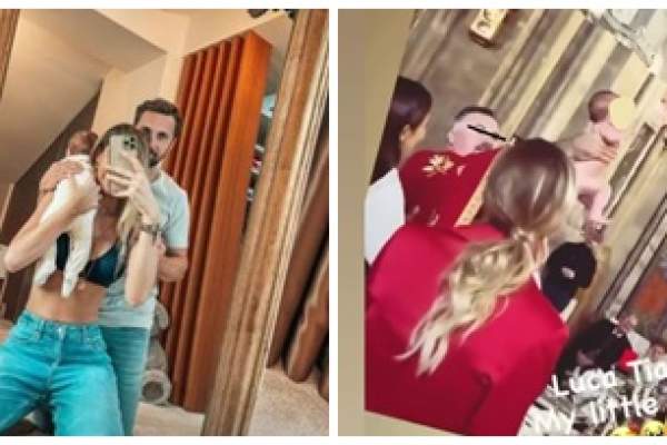 Dani Oțil și Gabriela Prisăcariu și-au botezat astăzi fiul. Primele imagini de la fericitul eveniment / FOTO
