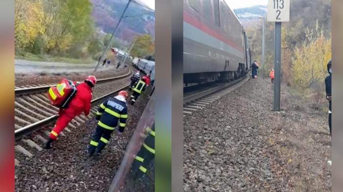O persoană a murit după ce a fost călcată de tren, pe ruta București Nord-Brașov. Pompierii au intervenit imediat / FOTO