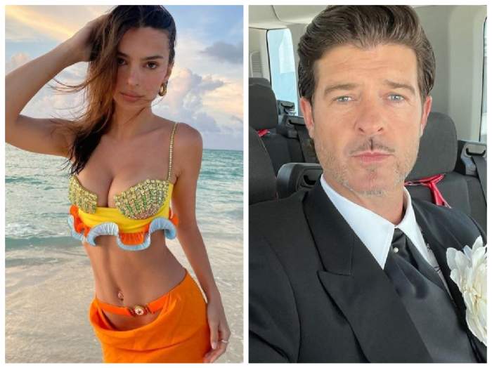 Emily Ratajkowski și Robin Thicke, colaj