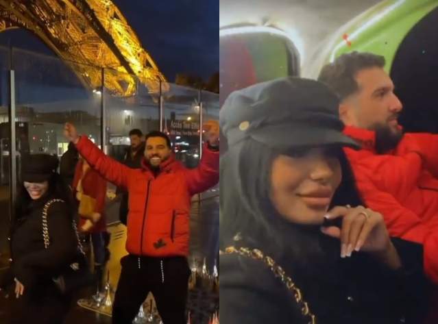 Tzancă Uraganu a plecat cu Alina Stoican la Paris, la scurt timp după ce s-a aflat că a bătut-o cu bestialitate pe mama fetiței lui: ”Mi-a promis” / FOTO