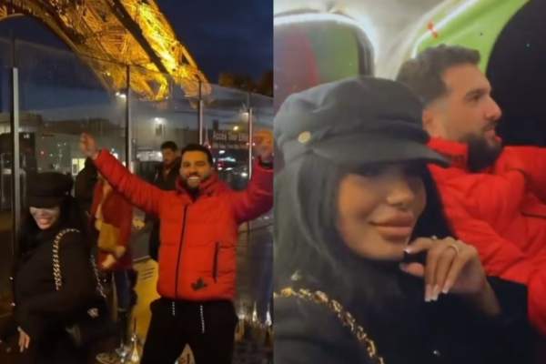Tzancă Uraganu a plecat cu Alina Stoican la Paris, la scurt timp după ce s-a aflat că a bătut-o cu bestialitate pe mama fetiței lui: ”Mi-a promis” / FOTO