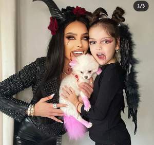 Bianca Drăgușanu și fiica sa, costumație inedită de Halloween. Cum au pozat cele două / FOTO