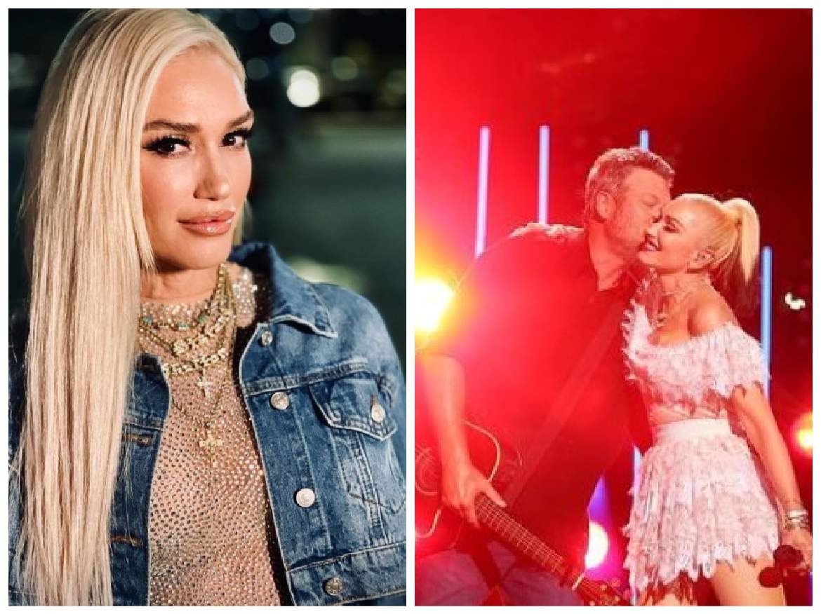Gwen Stefani și Blake Shelton, colaj