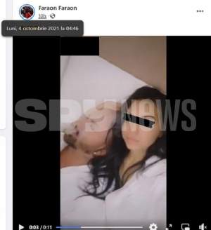 VIDEO / Lider al grupării Sportivilor, filmat în pat cu o puștoiacă / Imagini exclusive cu tânăra de 18 ani