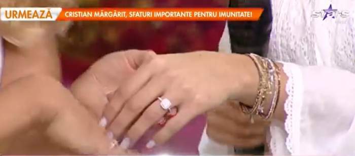 Irina Birou, primele declarații după ce a fost cerută în căsătorie. Interpreta a arătat inelul cu diamant la Antena Stars: „Am plâns non-stop” / VIDEO