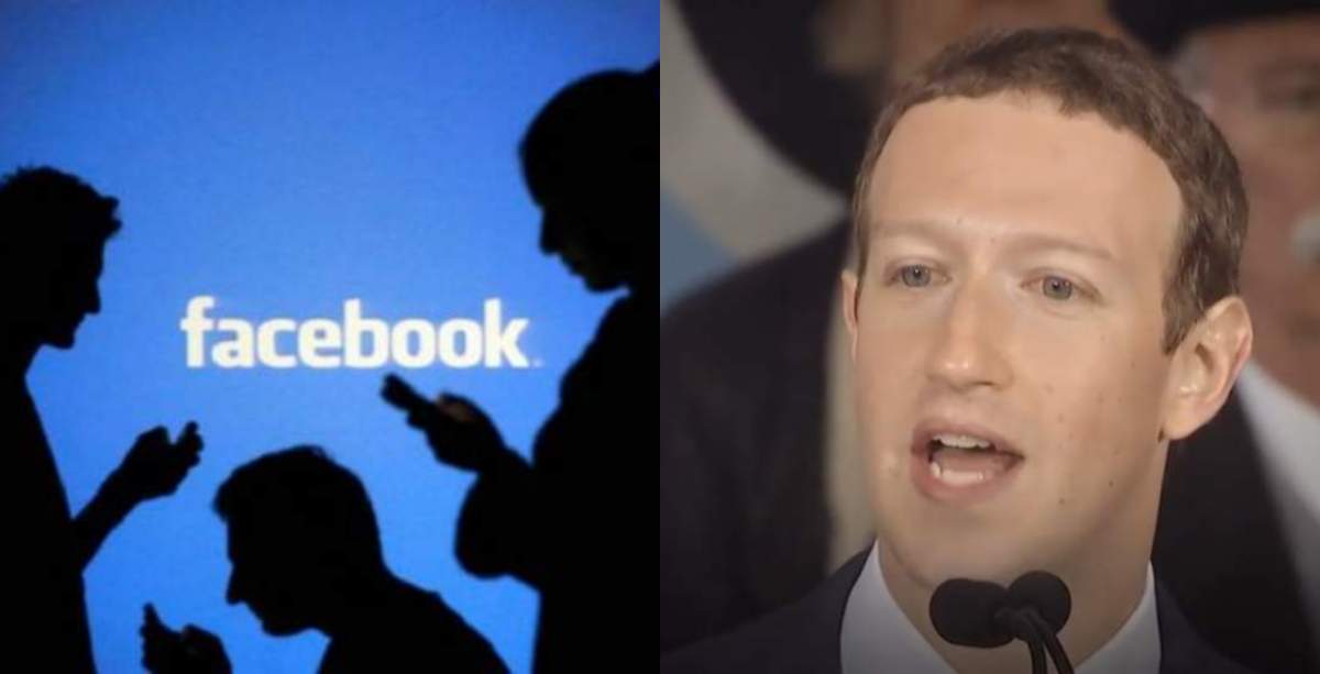 Colaj Facebook și Marck Zuckerberg