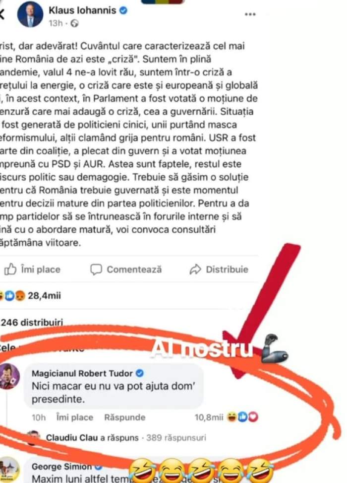 Imaginea publicată de Răzvan Simion