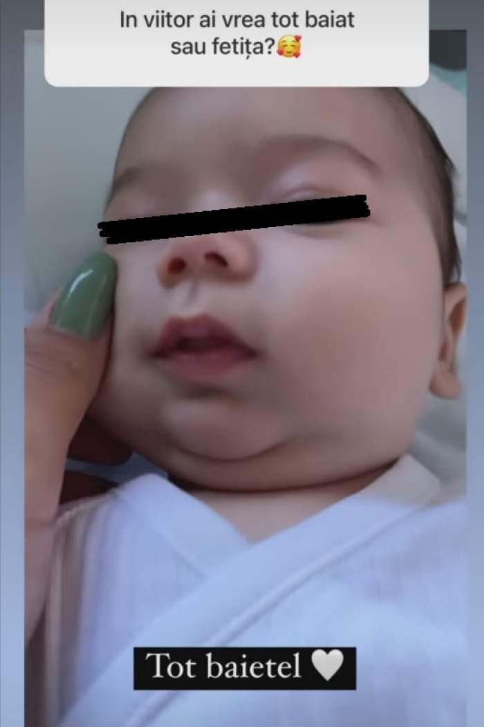 Fotografie cu fiul Larisei Udilă