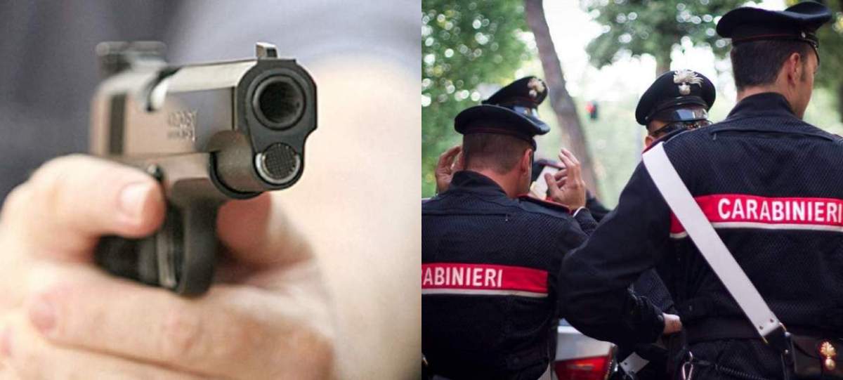 Colaj pistol și carabinieri