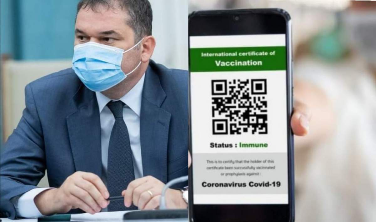 Ministrul Sănătății, despre obligativitatea certificatului verde: ,,Am speranța că va fi adoptat cât mai rapid”
