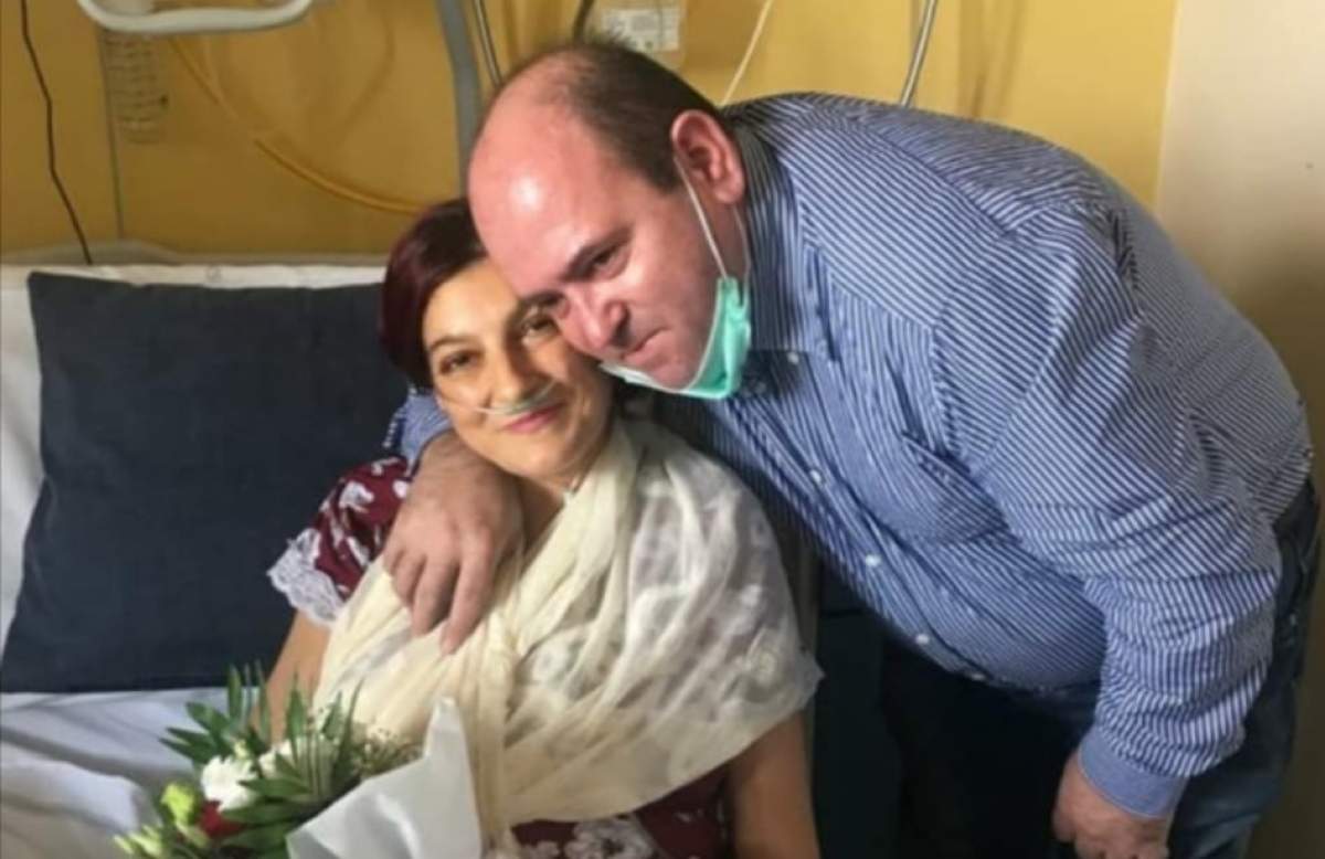 Un cuplu de români s-a căsătorit într-un spital din Italia. Femeia care a spus ,,DA” este internată și așteaptă un transplant de ficat