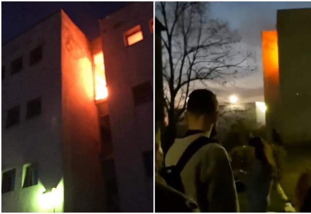 Incendiu într-un cămin de elevi din Filiași. Flăcările mistuitoare ar fi izbucnit de la o țigară lăsată aprinsă