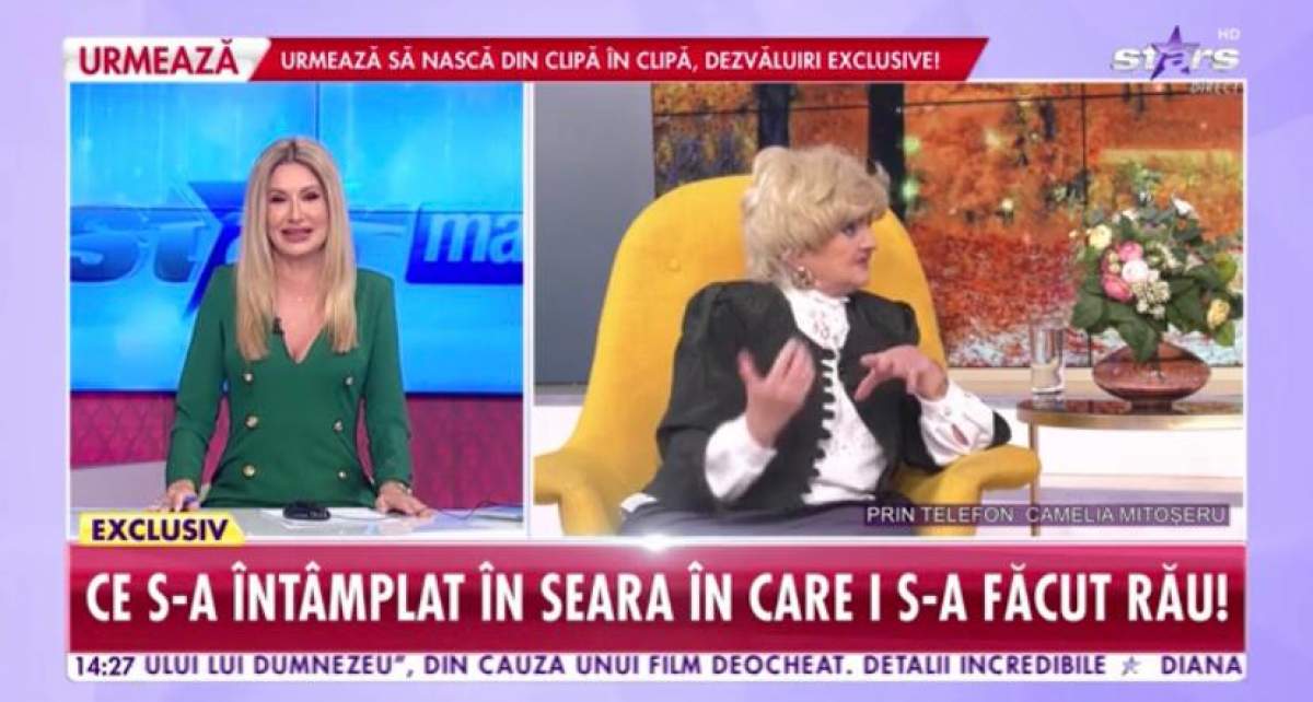 Camelia Mitoșeru, declarații în exclusivitate la Antena Stars după ce a fost externată. Cum se simte vedeta: ''Nu mi-am luat pastilele”