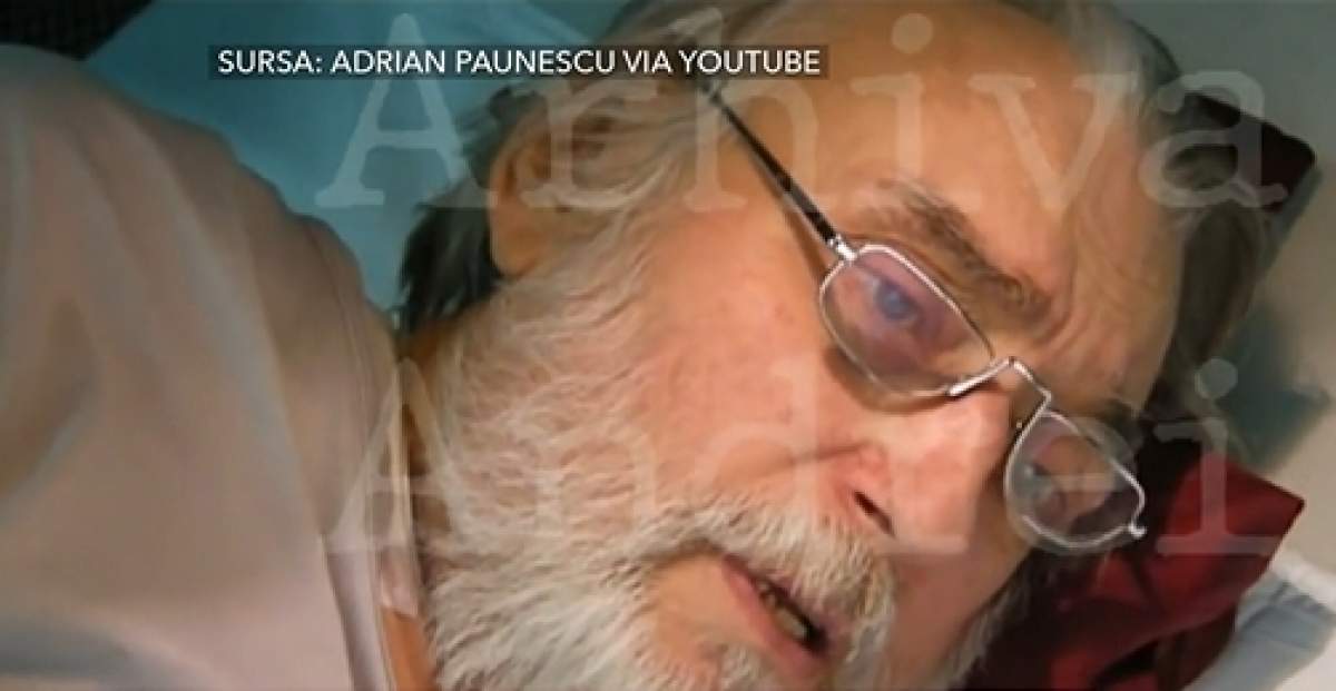 Ultimele imagini dureroase cu Adrian Păunescu, pe patul de spital. Au ieșit la iveală după 11 ani de la moartea poetului / VIDEO