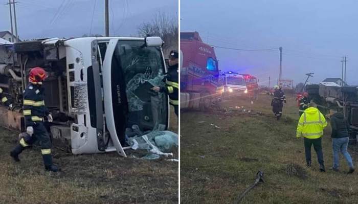 Accident rutier produs între un autocar și o autocisternă, în localitatea Lechința. 13 persoane au rămas încarcerate și s-a declanșat planul roșu