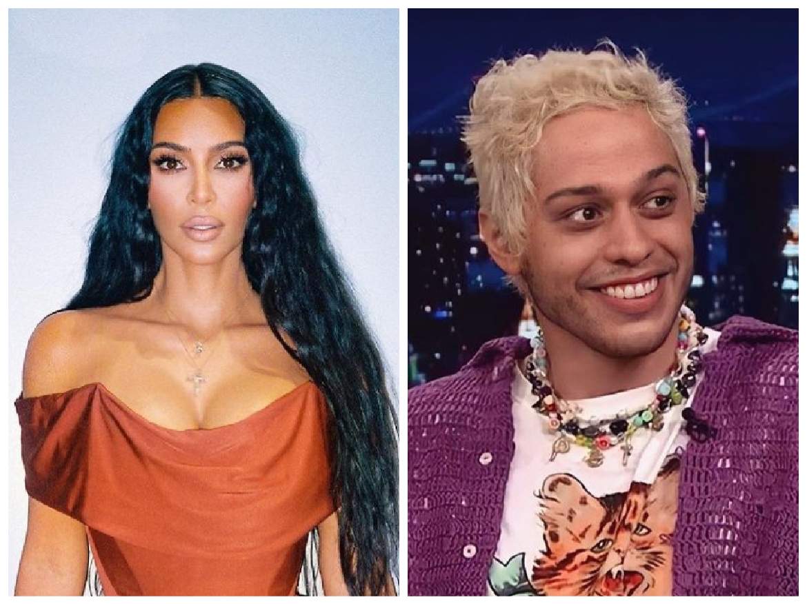 Kim Kardashian și Pete Davidson, colaj