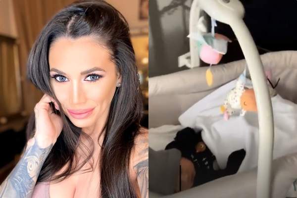 Primele imagini cu băiețelul Roxanei Vancea. Vedeta a fost externată din spital / VIDEO