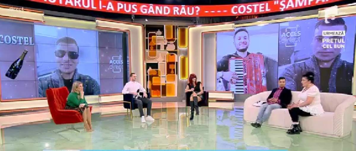 Acces Direct. Surpriză colosală pentru tiktoker-ul Costel Șampanie! Cine a venit să îl vadă, chiar în platoul emisiunii