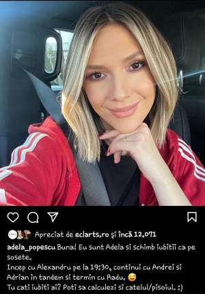 Adela Popescu, mărturisiri șocante pe Instagram. Prezentatoarea TV și-a luat fanii prin surprindere: "Schimb iubiții ca pe sosește" / FOTO