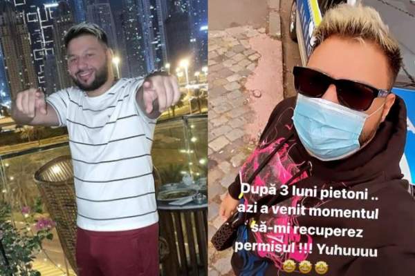 Yoannes și-a recuperat permisul de conducere, după trei luni în care l-a avut suspendat: „Ne vedem în trafic” / FOTO