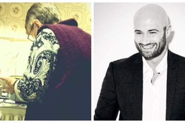 Mihai Bendeac, imagine rară cu bunica sa. Femeia l-a răsfățat pe juratul de la iUmor cu o masa tradițională / FOTO
