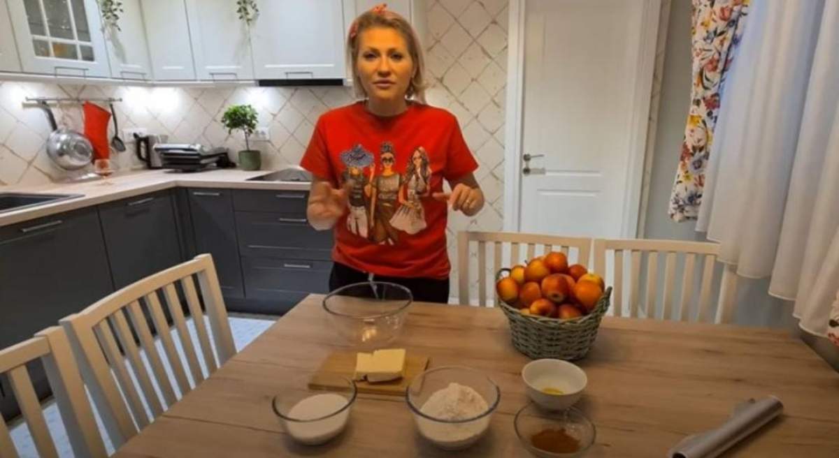 Rețeta de tartă cu mere, scorțișoară și cogniac a Mirelei Vaida. Prezentatoarea TV a explicat fiecare pas / VIDEO