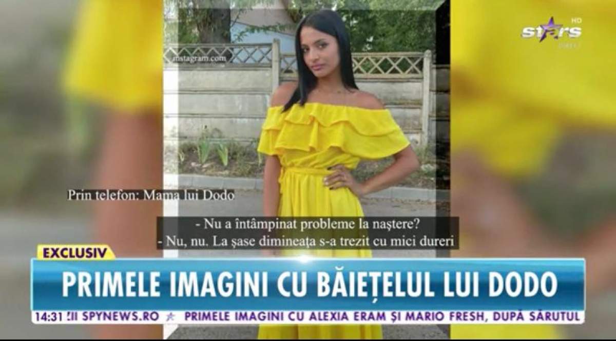 Mama lui Dodo, primele declarații la Antena Stars, după nașterea artistei: ''Simt exact ce simte și ea” / VIDEO