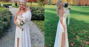 Ornela Pasăre, primele imagini în rochie de mireasă! Artista s-a căsătorit în secret în urmă cu două săptămâni / FOTO