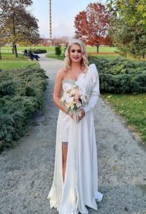 Ornela Pasăre, primele imagini în rochie de mireasă! Artista s-a căsătorit în secret în urmă cu două săptămâni / FOTO