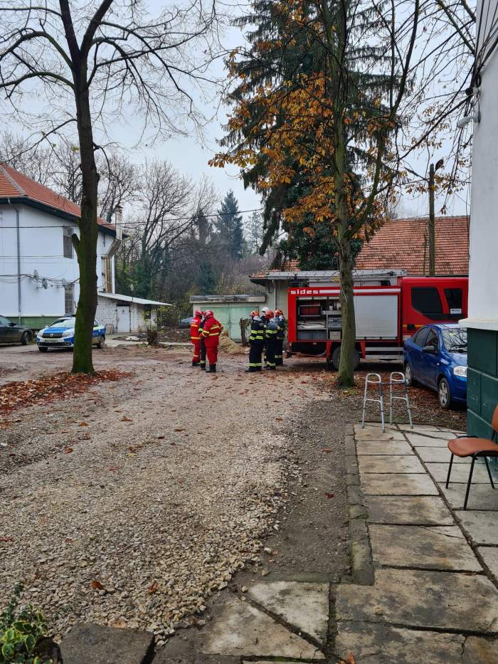 Incendiu puternic la Spitalul de Psihiatrie din Gătaia, Timiș. 41 de persoane au fost evacuate, inclusiv cadre medicale