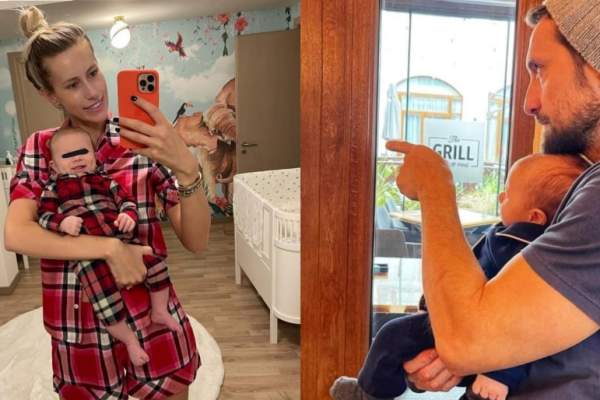Gabriela Prisăcariu a postat prima fotografie cu chipul fiului său, Tiago. Cum a reacționat soțul blondinei, Dani Oțil, când a văzut imaginea / FOTO