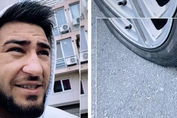 Bogdan Mocanu, cu toate roțile de la mașină sparte. Cine s-a răzbunat pe artist: "Cred că am o bănuială" / FOTO