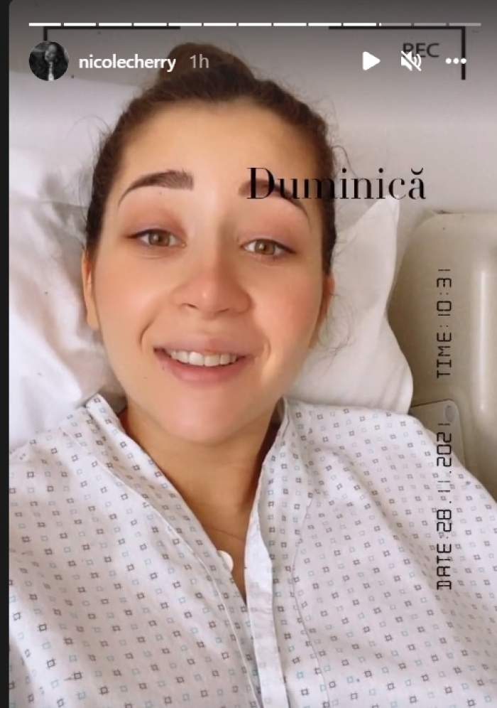 Nicole Cherry, imagine emoționantă cu micuța Anastasia. Vedeta a făcut primele declarații, de pe patul de spital: ”Suntem bine” / FOTO
