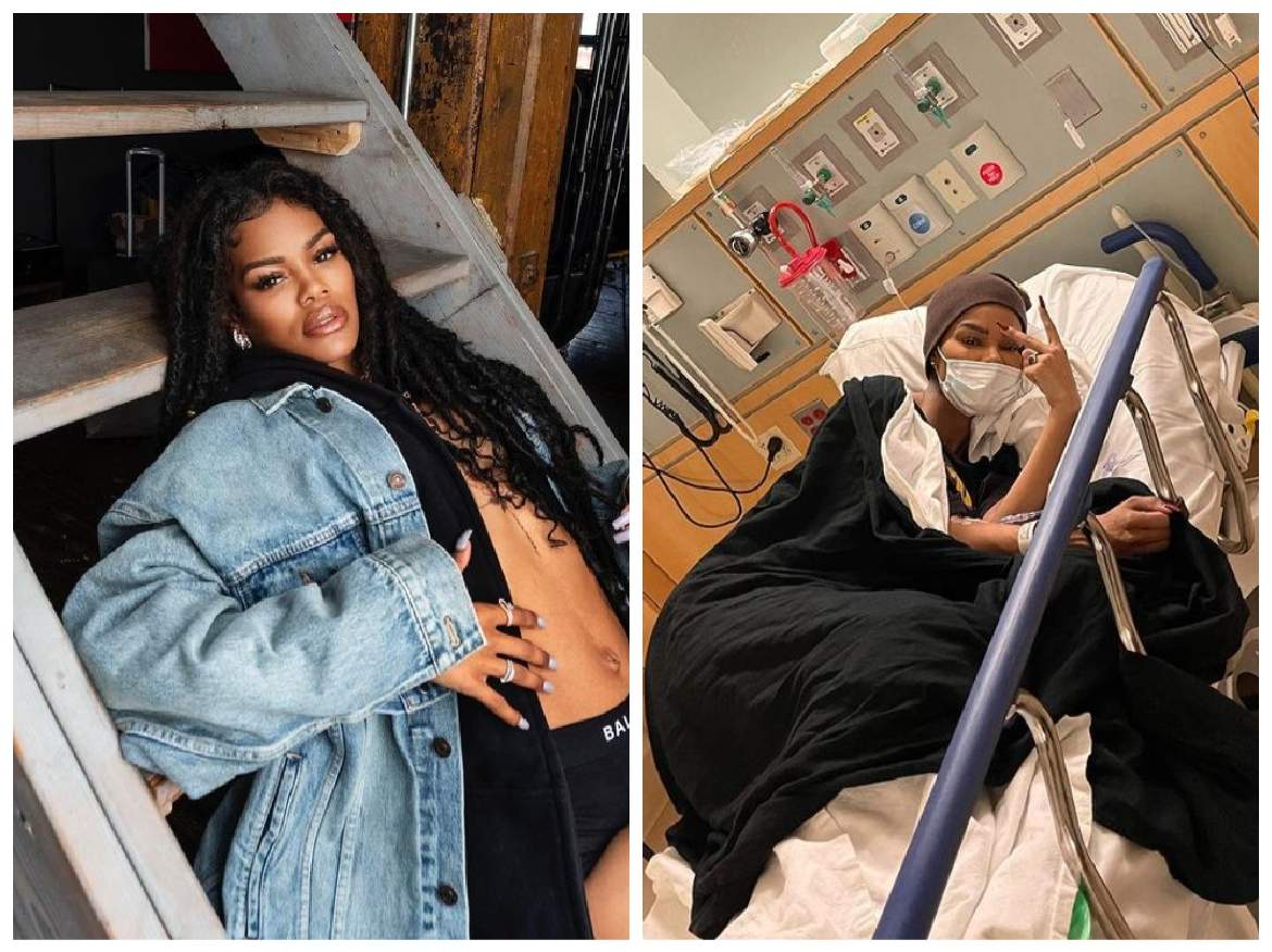 Colaj cu Teyana Taylor în pictorial și pe patul de spital