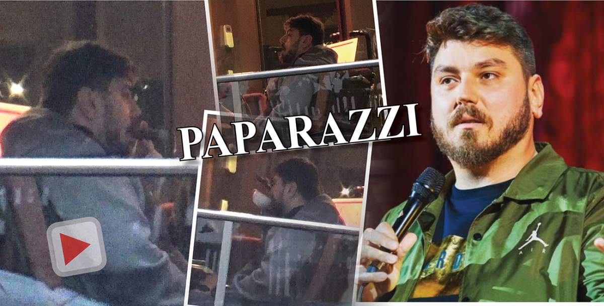 Micutzu, nici la ieșirea cu băieții nu lasă telefonul din mână. Comediantul, de nevoie, a încălcat legea, după ce s-a răsfățat cu un trabuc / PAPARAZZI