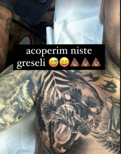 Lino Golden și-a acoperit tatuajul cu Andra Ghinea?! Gestul făcut de artist, la scurt timp după ce blondina s-a afișat cu un alt tânăr: ”Niște greșeli” / FOTO