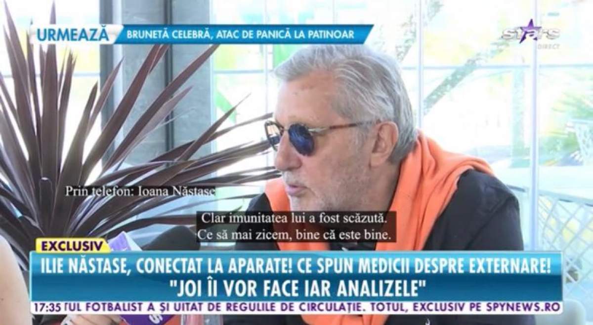 Ilie Năstase este conectat la aparate! Care este starea de sănătate a fostului tenismen: “I-a monitorizat pulsul” / VIDEO