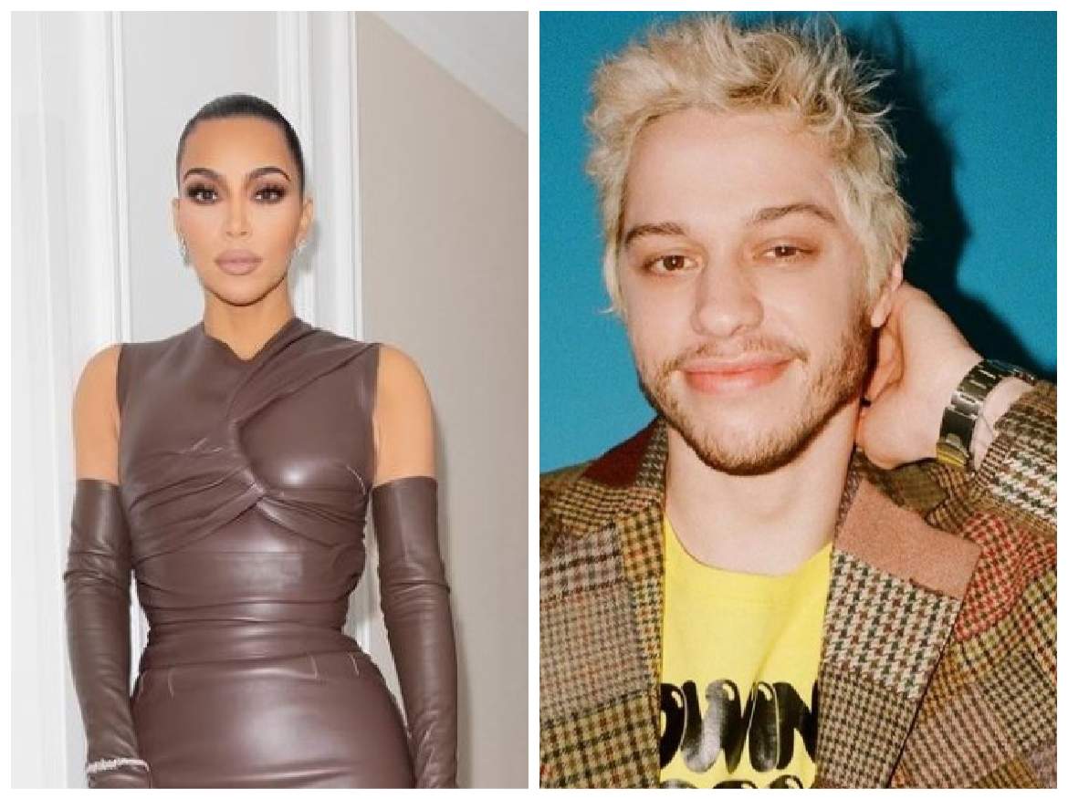 Kim Kardashian și Pete Davidson, colaj