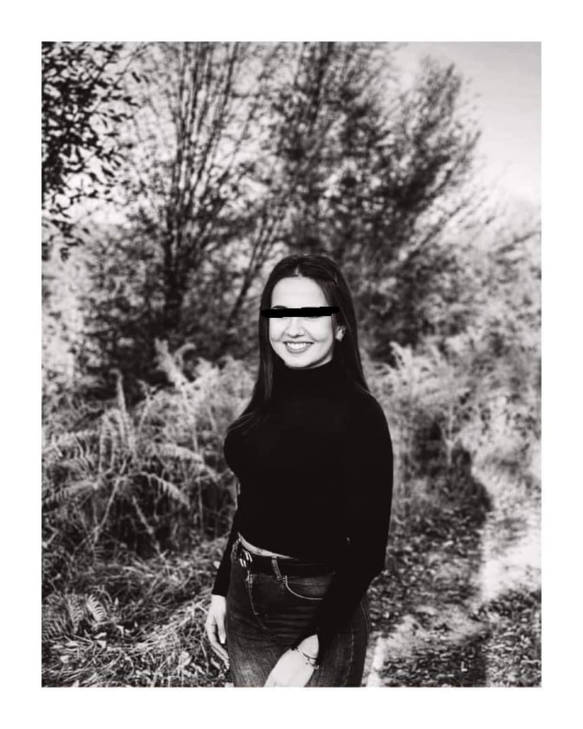 Roxana Popa, o tânără de 24 din Hunedoar, a murit subit pe patul de spital Roxana Popa, fotografie alb-negru