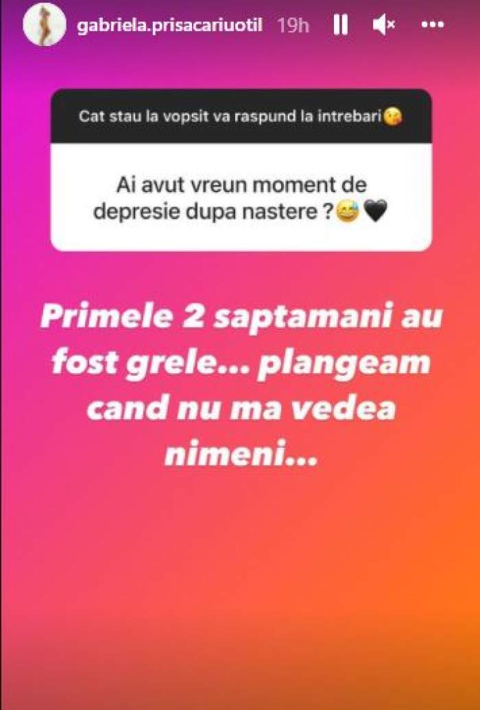 Gabriela Prisăcariu, despre momentele pe care le-a trăit după sarcină. Cum s-a simțit soția lui Dani Oțil după ce a născut: „Nu mă vedea nimeni” / FOTO