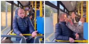 Clujean fără mască de protecție, luat la palme de soție în autobuz. Bărbatul ar putea fi acum amendat