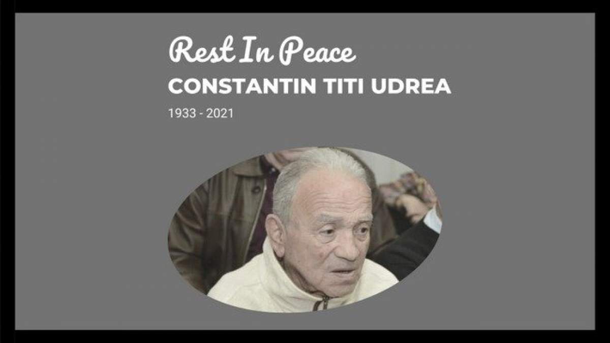 Doliu în lumea sportului românesc! Constantin ”Titi” Udrea, unul dintre cei mai buni arbitri internaționali, a încetat din viață
