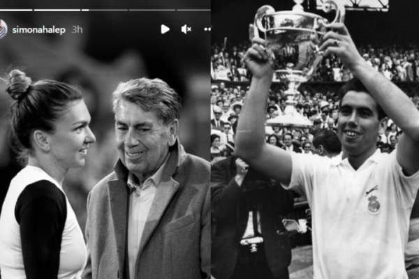 Simona Halep, în doliu! A murit Manuel Santana, fost campion la Wimbledon şi Roland Garros: ”Odihnește-te în pace” / FOTO