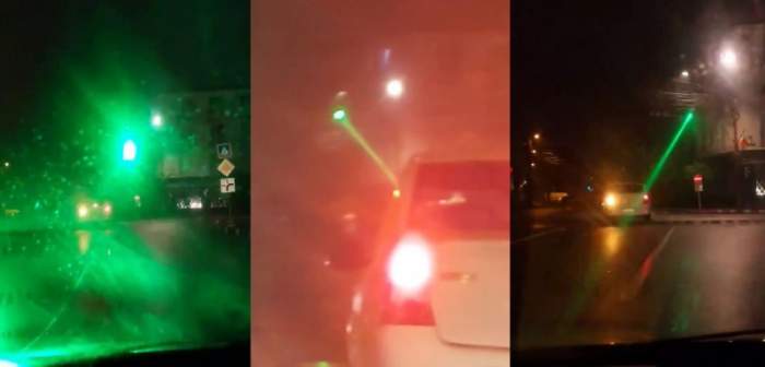 Doi copii de 15 ani se jucau cu un laser de la balcon